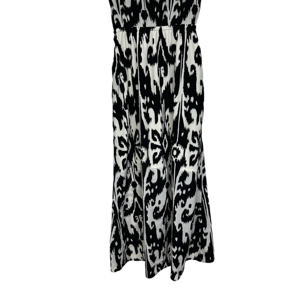 Athleta Ikat Bloom Ripple Maxi Dress Black White S - Picture 12 of 14